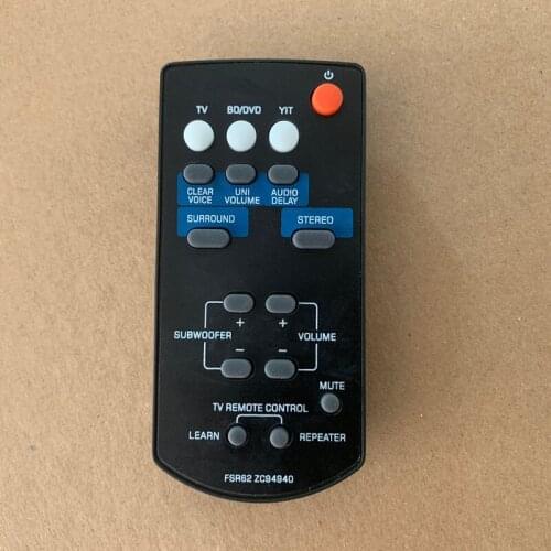 Remote Control FSR62 ZC94940 For Yamaha YAS-201 YAS-201BL YAS-CU201 NS-WSW40 Soundbar System