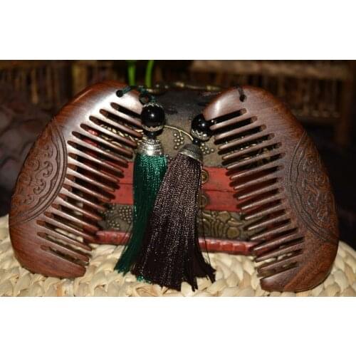 ZGTGLAD Pocket Wooden Comb Natural Sandalwood Super Wide Tooth Wood Combs No Static Lice Beard Comb Hair Styling