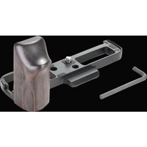 Hand wooden Grip L-Shaped Handle Quick Release L Plate/Bracket Holder for Fujifilm Fuji X-Pro3 XPRO3 Arca-Swiss RRS