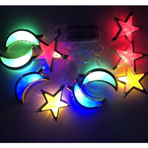 LED Stars Moon Light String for Ramadan Decoration Christmas Home Decor Birthday Party Decoration Patio Lights Tree lights