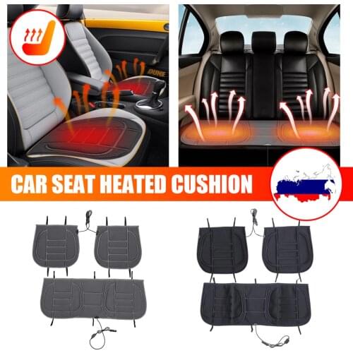 Universal 12V car heated seat covers Double Car Front/Rear Seat cushion heating pads keep warm cushions heat seat for Winter