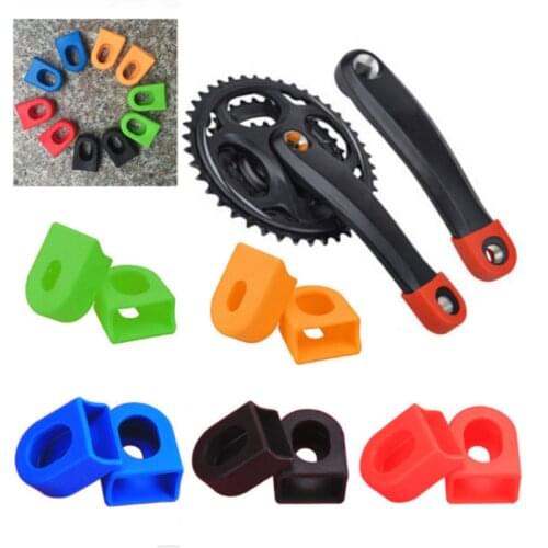 2pcs Silicon Bicycle Crank Arm Boots Protectors Bike MTB Crank set Protective Sleeve Cover Parts Crank Protection For Sram