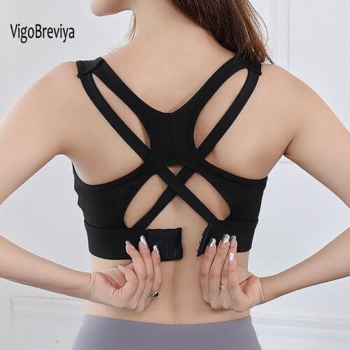 VigoBreviya Women Push Up Seamless Sports Bra Female High Impact Workout Sport Top Crop Fitness Wear For Yoga Gym Brassiere Vest