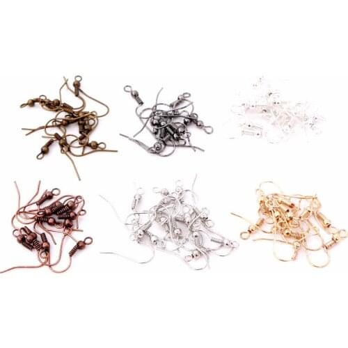 100pcs/lot DIY Earring Findings 20x18mm Earrings Clasps Hooks Fittings DIY Jewelry Making Accessories Iron Hook Earwire Jewelry