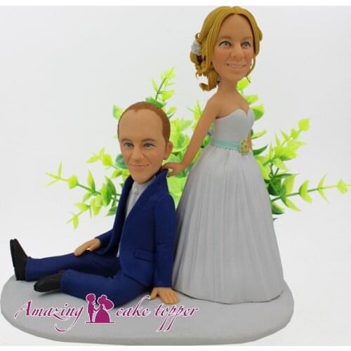 2019 AMAZING CAKE TOPPER Wedding ceremony, follow the lover Toys Custom Polymer Clay Figure From Pictures