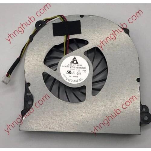 Delta Electronics KSB06105HA DC 5V 0.40A 3-Wire Server Laptop Cooling Fan