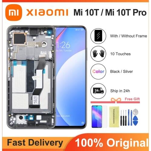 6.67'' Original For Xiaomi Mi 10T 5G LCD M2007J3 Touch Screen Display Digitizer Assembly For Mi 10T Pro LCD For Redmi k30s LCD