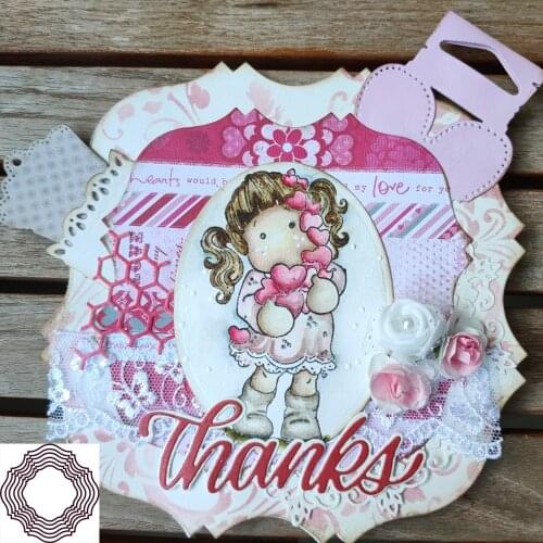 Large 6-layer photo frame lace cutting die scrapbook scrapbook craft card album knife mold art cutting machine die