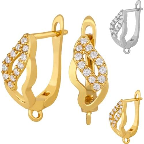 OCESRIO Handmade Bead Small Fire Zircon Earrings Hooks For Women With Stone Crystal Bohemian Hollow out Boho Jewelry erha042