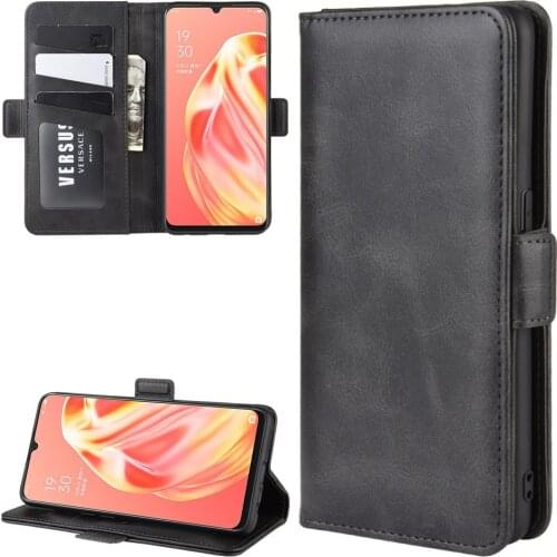Case For OPPO A91 Leather Wallet Flip Cover Vintage Magnet Phone Case For OPPO F15 Coque