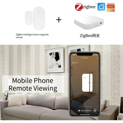 New Tuya Smart ZigBee Door Window Contact Sensor Smart Home Wireless Door Detectors Open/Close APP Remote Alarm for Home Safety