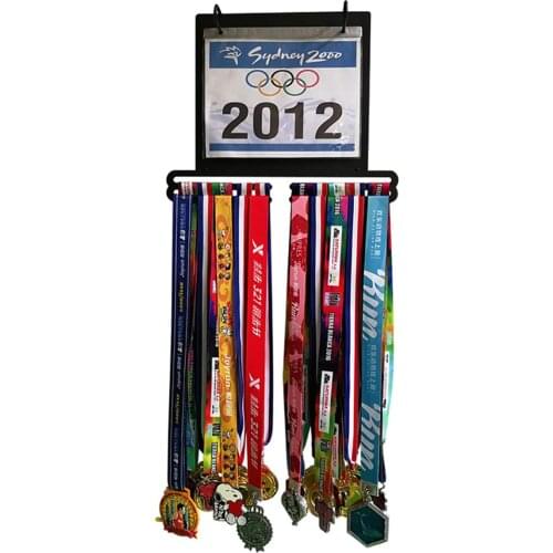 New Medal Holder Marathon Medal Display Hanger Sport Medal Holder Display Hanger Running Sports with Bib Medal Holder