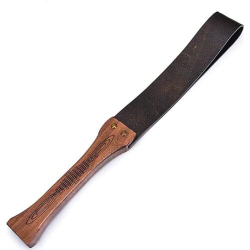 Handwork Make Ancient Wooden Handle Genuine Leather COW LEATHER Whip