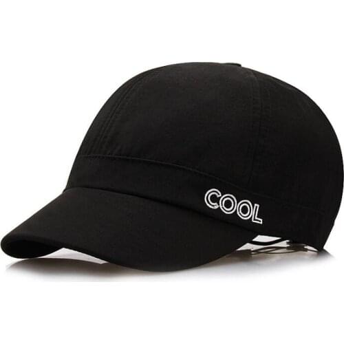 Embroidered letters Short brim hat mens summer quick-drying baseball peaked cap womens trendy fashion breathable sun hats