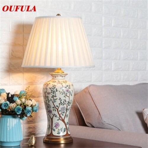 8M Ceramic Table Lamps Desk Luxury Modern Contemporary Fabric for Foyer Living Room Office Creative Bed Room Hotel