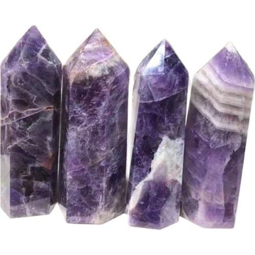 Crystals stones natural dream amethyst tower crystal points healing crystals for home decoration
