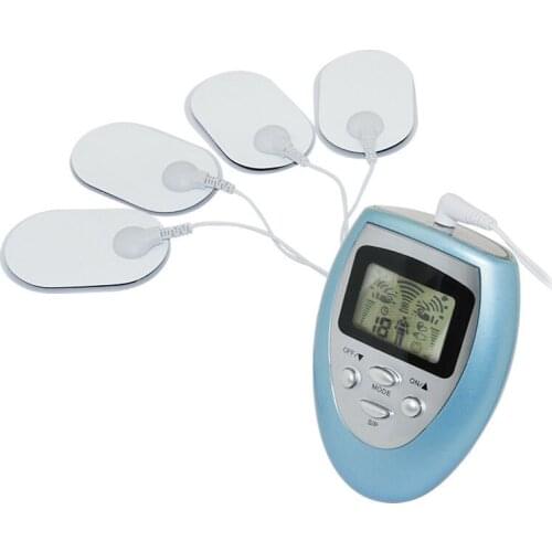 Electric Tens Unit Full Body Therapy Massage Pulse Muscle Stimulator Pain Relief + 4 Electrode Pads
