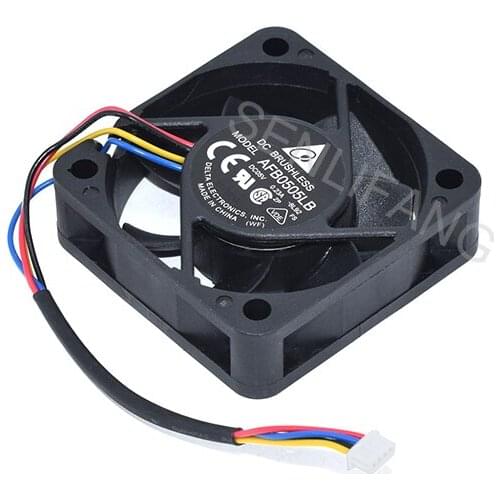 OriginaI For AFB0505LB 5015 5V 0.23A Four Wires Speed Projector Fan