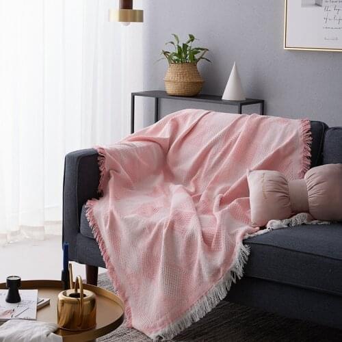 Pink Girl Knitted Chair Lounge Blanket Bed Tapestry Bedspread Women Outdoor Beach Sandy Towels Cape Sofa Throw Blanket Plaid