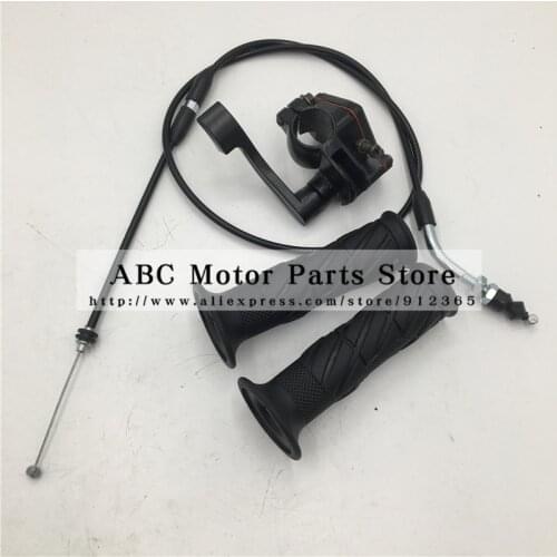 7/8" 22mm Motocross Handle Throttle Clamp Hand Grip with Twist Cable for 50-250CC ATV Quad Pit Dirt Bike Buggy Motorcycle Racing
