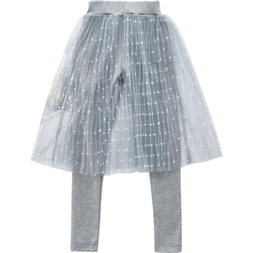 Mesh Tulle Tutu Skirt Kid Baby Girls Pants Stretchy Bottoms Trousers Leggings Autumn A Line Pricess Skirts
