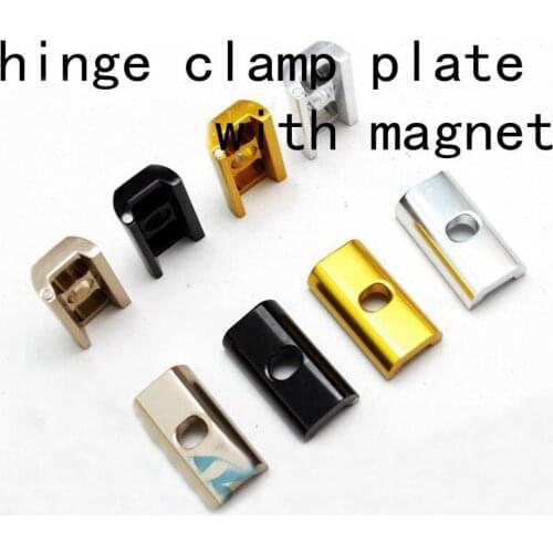 1 pair Aceoffix hinge clamp plate with magnet + hinge clamp lever for Brompton Bike Magnet c buckle 31g