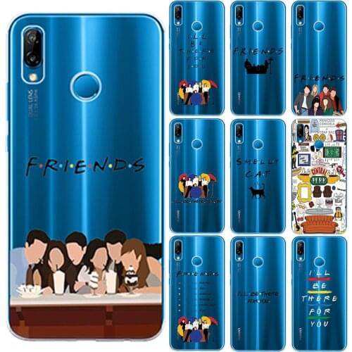Central Perk Coffee Friends TV Show Silicone Case For Huawei P40 Lite E P10 P20 P30 Lite Pro P8 Lite Y9 2018 2019 Phone Cover