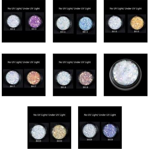 UV Color Change Mica Powder Sunlight Reactive Sequain Glitter Resin Jewelry DIY
