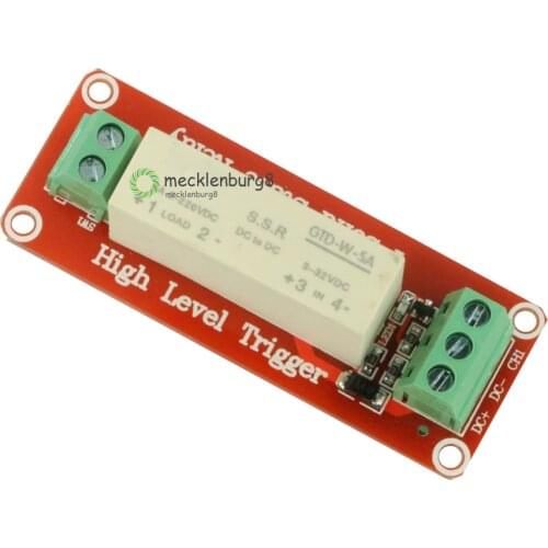 DC 5V 220V 5A 1 Channel SSR Solid State Relay Module On-Off Level Trigger Switching Transistor Board For Arduino Uno R3 ONE