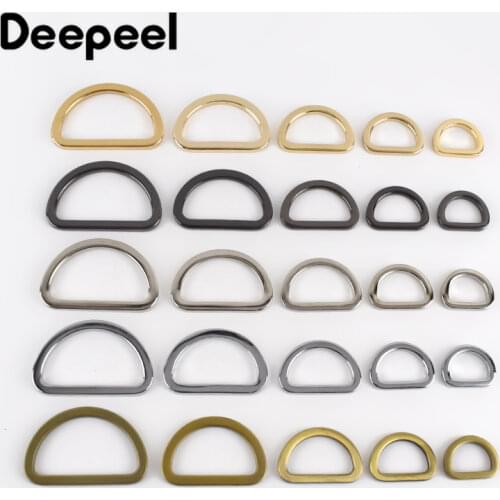 Deepeel 10/20pcs 13/16/20/25mm Removable Metal O D Ring Buckles Bag Strap Replace Clasp Hanging DIY Luggage Hardware Accessories