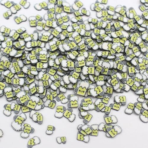100g/Lot Cartoon Beer Cup SlicesPolymer Soft Clay Sprinkles for DIY Crafts Filling Decoration Accessories