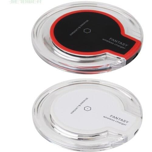 30pcs Wireless Charger Crystal Round Charging Pad for iPhone X Xs Max XR Samsung Galaxy Note 8 S8 S7 S6 Edge Qi-Enabled Device