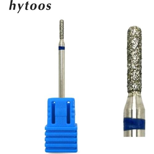 HYTOOS Diamond Nail Drill Bit 3/32" Rotary Cuticle Burr Manicure Bits Nails Accessories Mills Tool