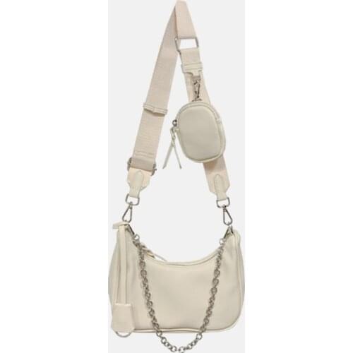 3 in 1 White Chest Bag Fashion Female Bags Mahjong Bag 2021 New Trendy Japanese and Korean Wild Chain Shoulder Messenger Bag