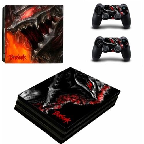 Berserk PS4 Pro Skin Sticker Decal For PlayStation 4 PS4 Pro Console & Controller Skins Vinyl