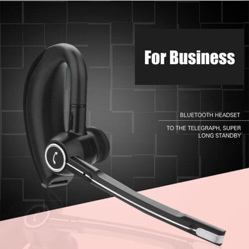 V8S Business Headset Hanging Wireless Earphones Stereo With Voice-controlled Noise Reduction Headphone With Ear Hooks