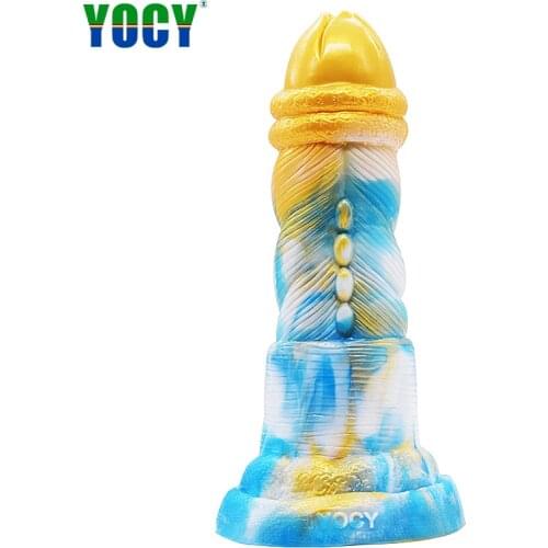 YOCY Large Alien Shape Anal Plug Silicone Sex Toys For Women Gay Intimate Toy Dildo With Sucker Masturbator Colorful Sex Shop
