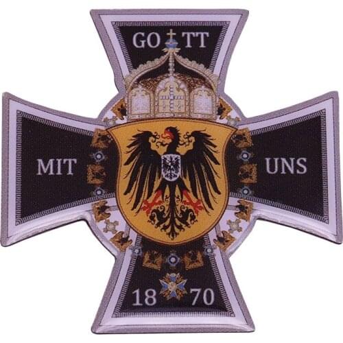 Franco-Prussian War Brooch German Empire Uniform Badge Brooch Glory Copper Patriotic