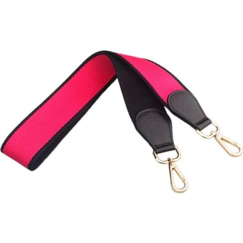 Colorful Women Handbag Strap Canvas With Genuine Leather Wide Straps Bag Accessories 115 CM Shoulder Belt For Bag Strap Canvas