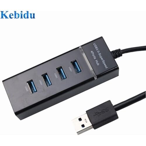 KEBIDU Hi-Speed 4 Port USB 3.0 Multi HUB Splitter Expansion For Desktop PC Laptop Adapter USB HUB 4 ports High Speed HUBs