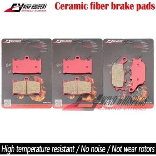 Motorcycle Ceramic Front Rear Brake Pads For Suzuki GSF 650 GSF650 Bandit 07-11 GSX 650 F 08-15 SV 1000 03-07 GSF 1250 07-16 GSX