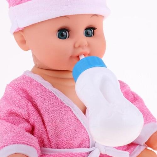 Soft Vinyl 35cm Reborn Baby Girl Doll Kids Pretend Play Mom