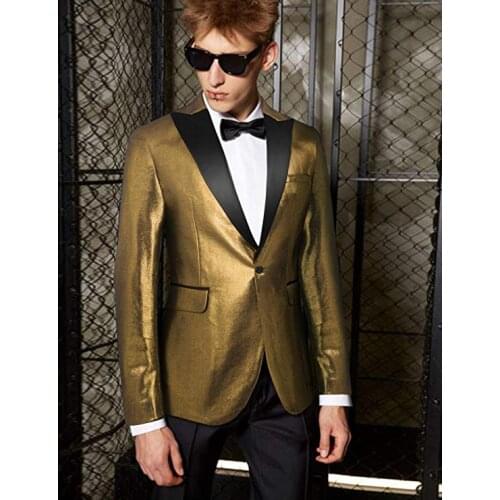 Mens suit Fashion Suit Jacket Blazer with black pants Weddings Prom Party Dinner tuxedo(Jackets+Vest+Trousers) costume homme