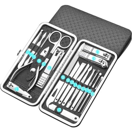 Stainless Steel Nail Clipper Set Manicure Cutters Nail Supplies for Professional Trimmer Grooming Pedicure Nail Accessories Tool