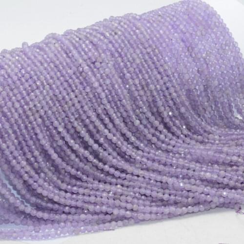 Natural Lavender Amethyst Faceted Round Beads 3-3.2mm - 25% off for 2 strands