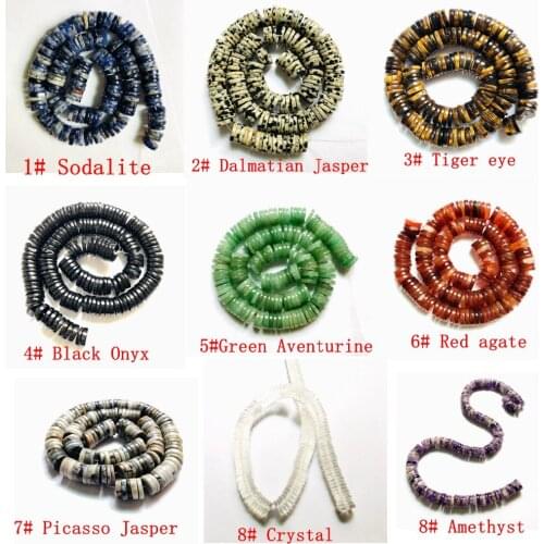 Natural Tiger Eye,Picasso Stone,Aventurine Gem Stone Crystal 12x2.6 mm coin Gem stone Specer beads for jewelry,15.5"/string