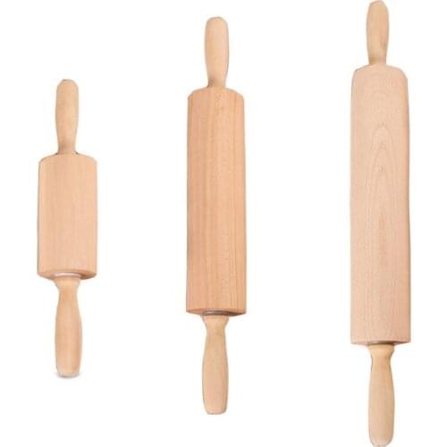 P9YE Essential Kitchen Utensil Tool Wooden Handle Rolling Pin Gift for Cooking Used