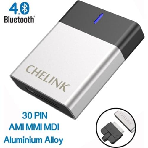 Newst!! CHELINK 30 pin handsfree aux bluetooth Car Kit AMI/MDI/MMI Audio Interface Adapter for Audi Alpine Car Stereo