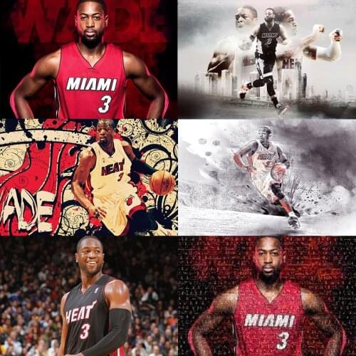 Dwyane Wade jigsaw puzzle 1000 pieces adult Basketball star Difficult decompression toys Creative gifts custom woode puzzles
