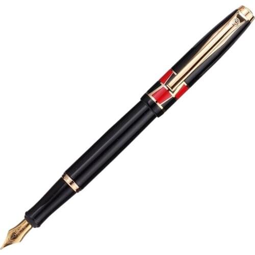 Picasso Pimio luxury Metal Ink Fountain Pen and Fine Nib 0.5mm Ink Pen Gold Trim Writing Gift Pen